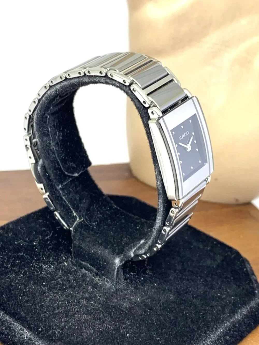 Rado Women's Watch 153.0488.3 Diastar Swiss Quartz Gray Titanium Tank 18mm - Picture 12 of 12